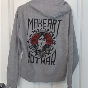 Make Art Not War Obey Hoodie
